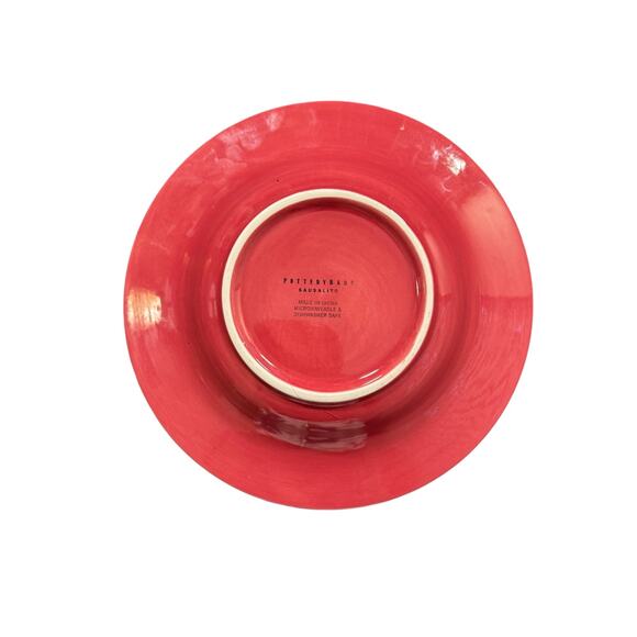Pottery Barn Sausalito Red Salad Bowls Set of 4 - Picture 3 of 3